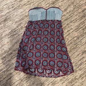 Roxy large strapless dress.